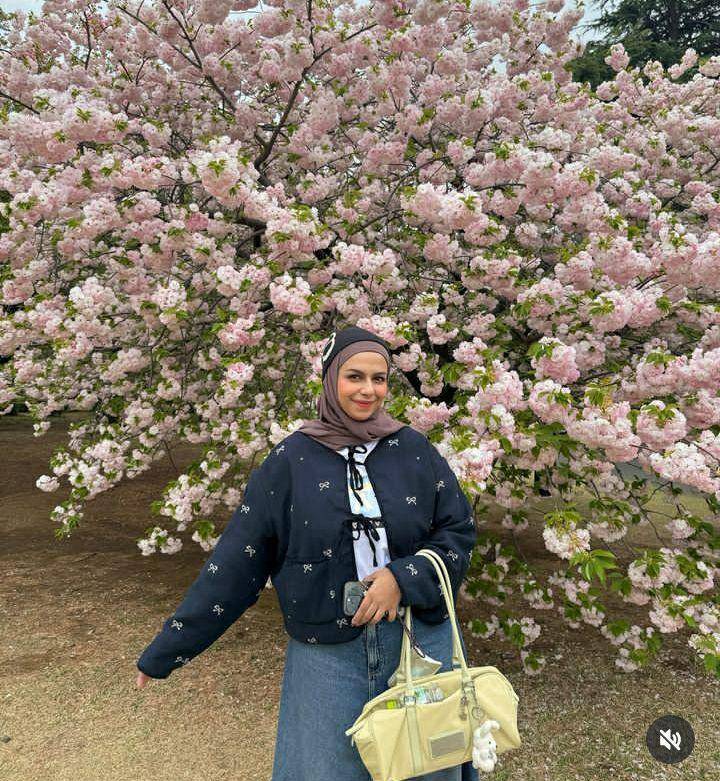 potret Dilla Jaidi liburan musim semi di Jepang (instagram.com/dillaljaidi)