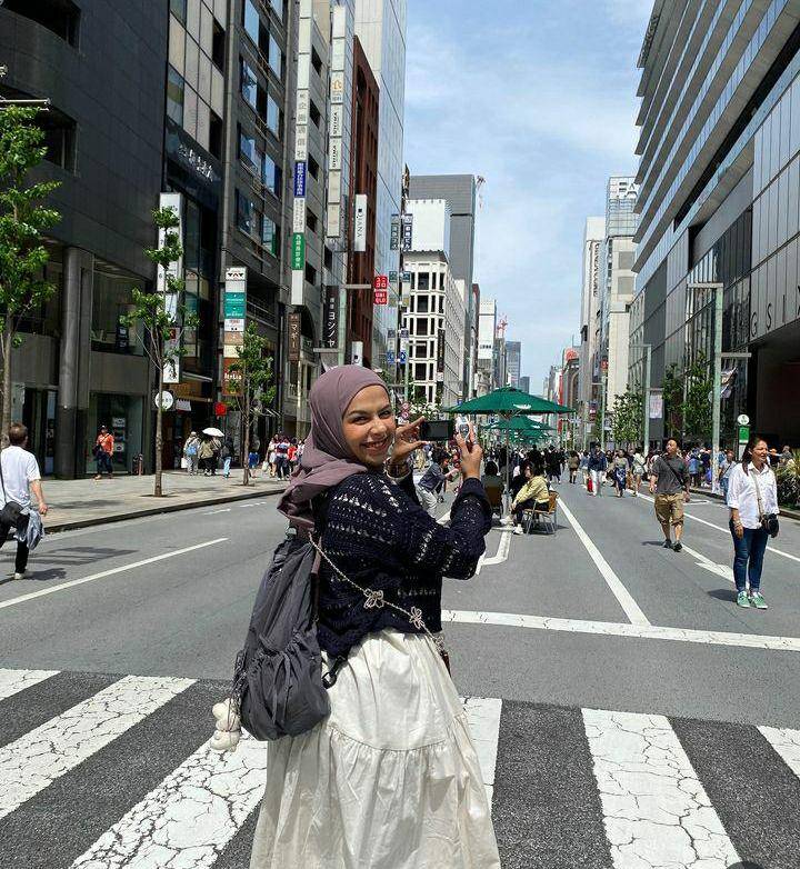 potret Dilla Jaidi liburan musim semi di Jepang (instagram.com/dillaljaidi)