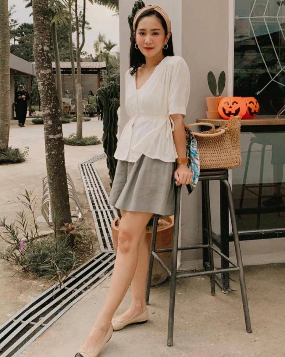 referensi outfit hangout ala Bunga Zainal (instagram.com/bungazainal05)
