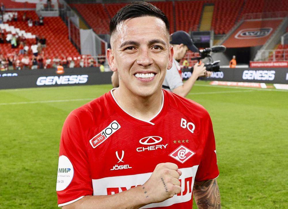 Esequiel Barco saat memperkuat Spartak Moscow. (instagram.com/barco.ezequiel)