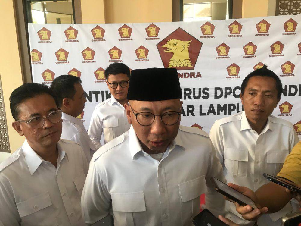 Ketua DPD Gerindra Lampung, Rahmat Mirzani Djausal. (IDN Times/Muhaimin).