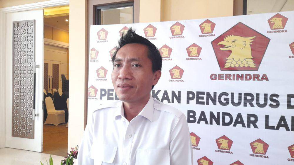 Ketua DPC Gerindra Bandar Lampung, Asroni Paslah (IDN Times/Muhaimin)