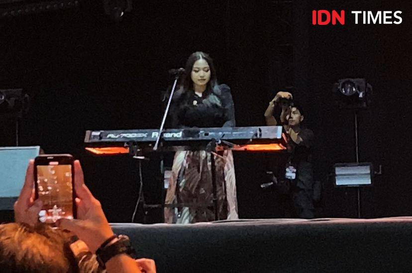 potret Bernadya di Pestapora hari kedua, Sabtu (21/9/2024) (dok. IDN Times/Rani Asnurida)