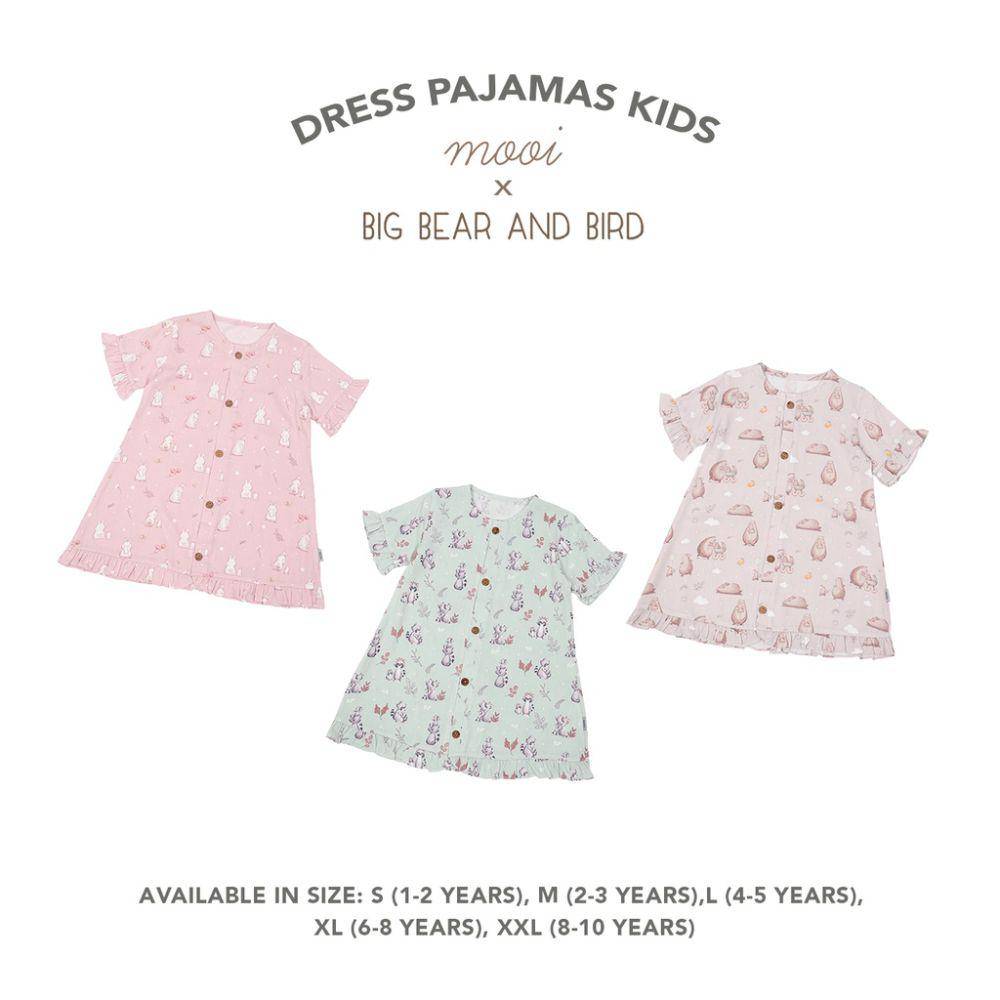Mooi x Big Bear and Bird Piyama Anak (shopee.co.id/Mooi Official Shop)