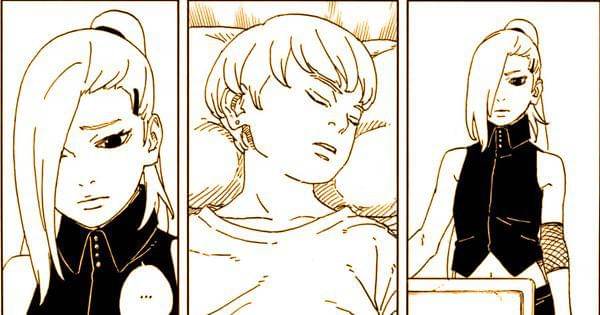 Ino melihat kondisi putranya ( Dok. Shueisha / Boruto - Two Blue Vortex )