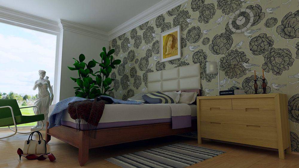 ilustrasi dekorasi kamar tidur (pixabay.com/keresi72)