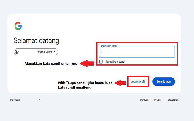 langkah-langkah untuk reset password Gmail tanpa nomor HP aktif (dok. pribadi/Jubaedah Haryani)