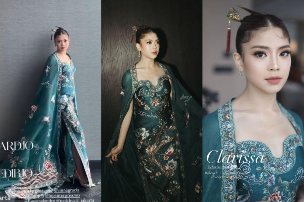 9 Inspirasi Busana dan Makeup Tea Pai Clarissa Tanoe, Elegan!