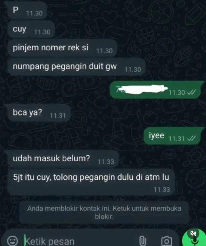 chat diblokir (instagram.com/memekers1)