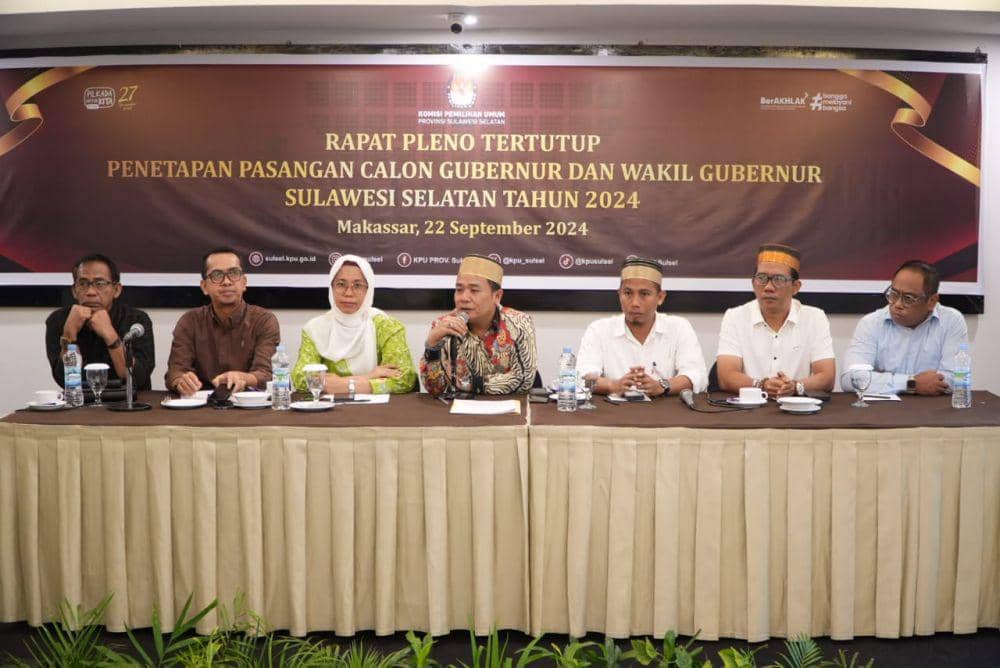KPU Tetapkan 2 Paslon di Pilgub Sulsel: Sudirman-Fatma dan Danny-Azhar