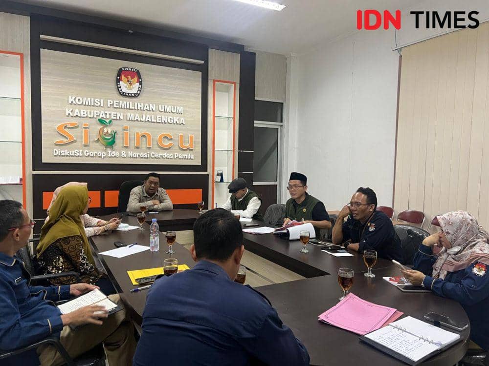 Inin Nastain IDN Times/ Rapat pleno KPU Majalengka