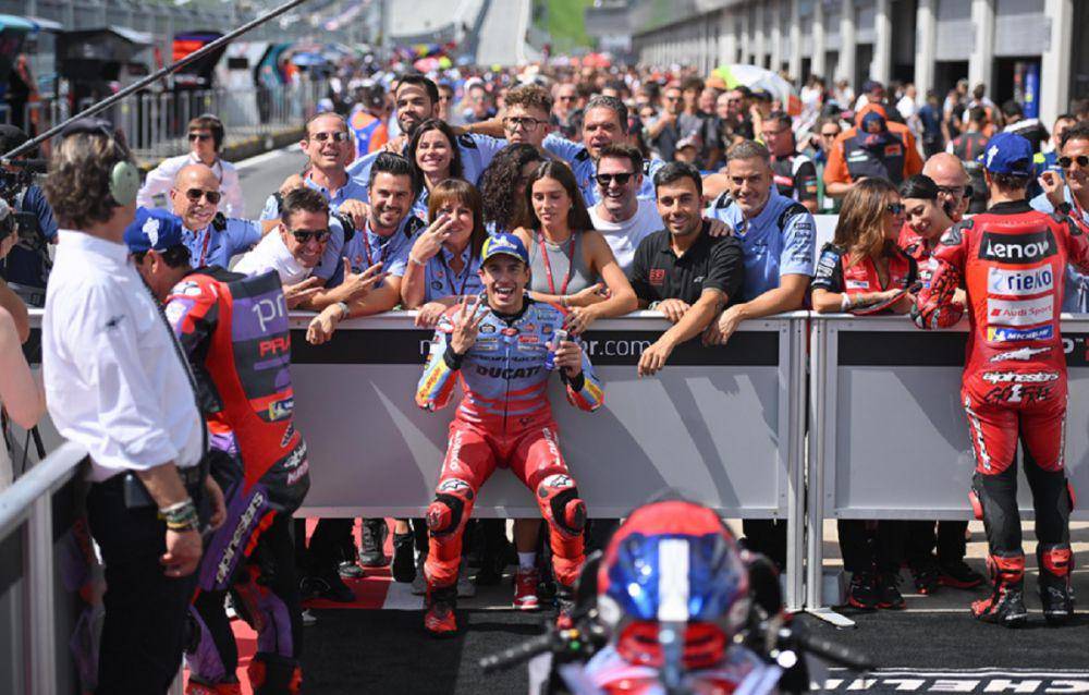 Marc Marquez waspadai kutukan MotoGP Mandalika 2024. (Foto: X/@GresiniRacing)
