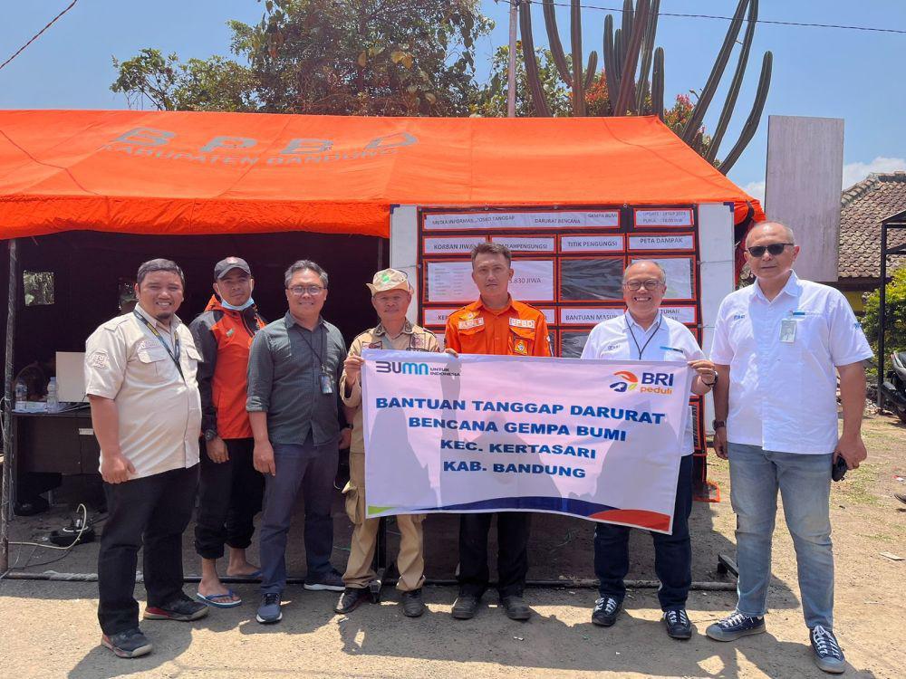 BRI Salurkan Bantuan Tanggap Bencana untuk Korban Gempa