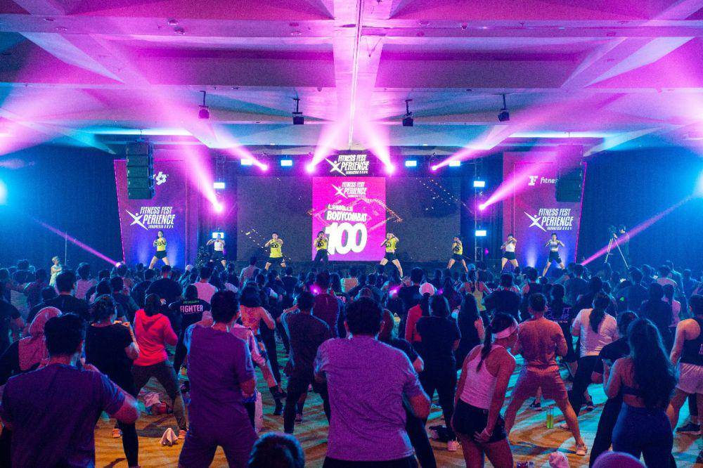 Perayaan peluncuran Body Combat 100 Fitness Fest Xperience. 21 September 2024. (dok. Fitness First)