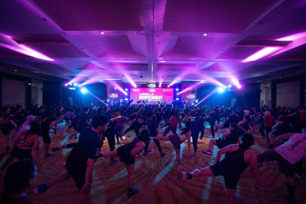 Perayaan peluncuran Body Combat 100 Fitness Fest Xperience. 21 September 2024. (dok. Fitness First)