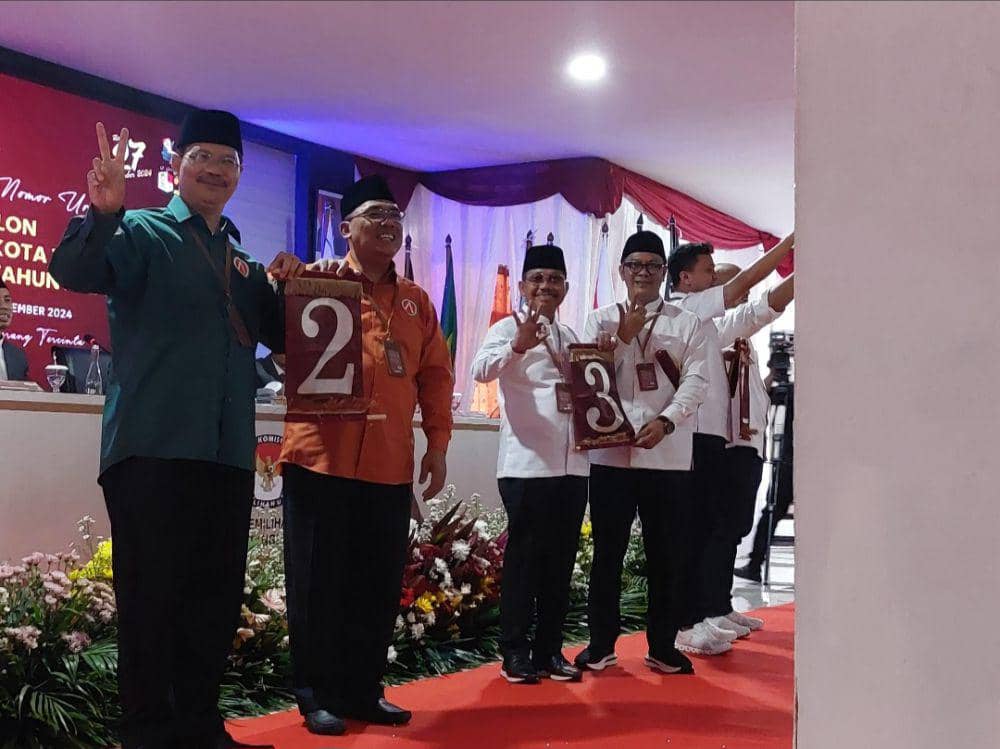 Ini Nomor Urut 3 Paslon di Pilkada Kota Tangerang