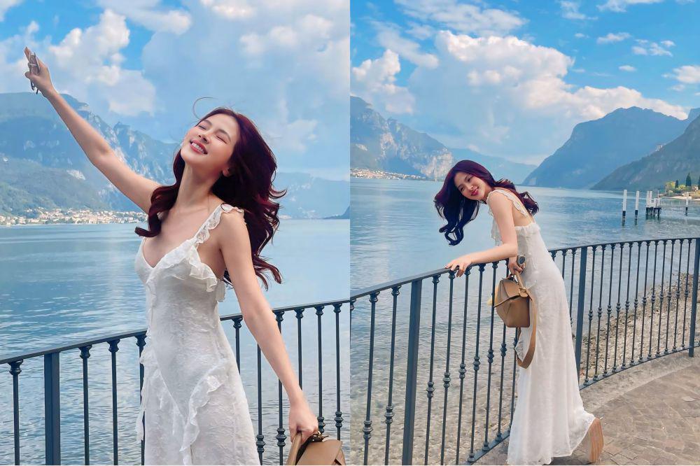 9 Potret Baifern Pimchanok Liburan ke Italia, Rileks Healing!