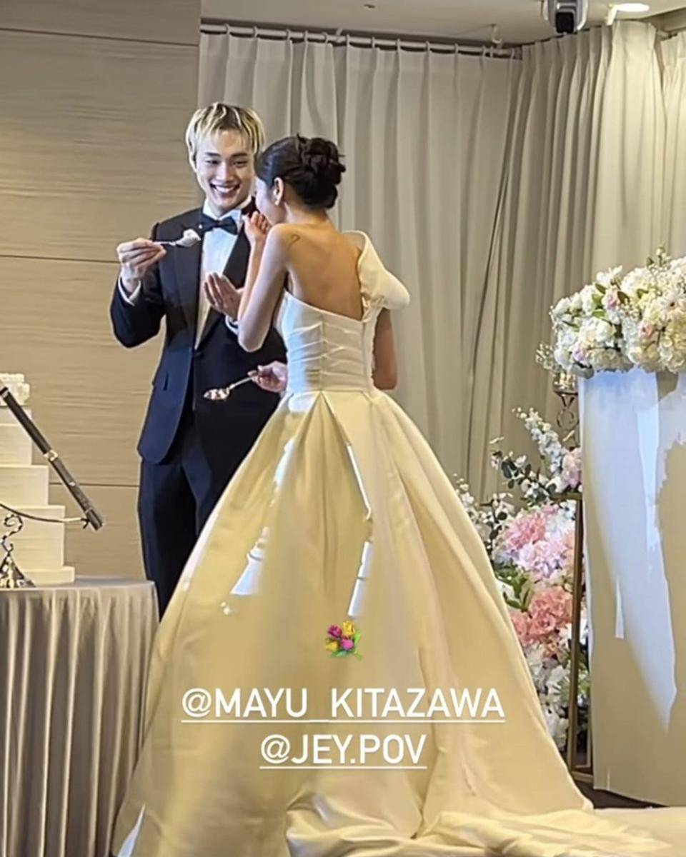 potret pernikahan JEY dan Kitazawa Mayu (instagram.com/mayu_kitazawa)