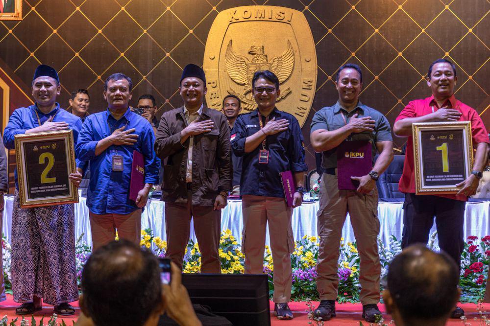 Lokasi TPS Cagub dan Cawagub Jateng, Andika-Hendi di Semarang, Luthfi-Yasin di Solo dan Rembang