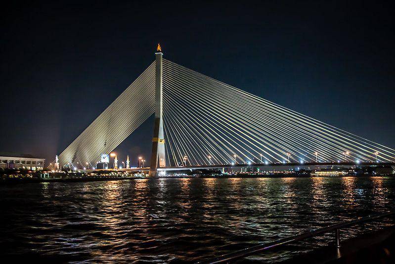 potret Chao Phraya River dan Rama VIII Bridge (flickr.com/Rama VIII Bridge)