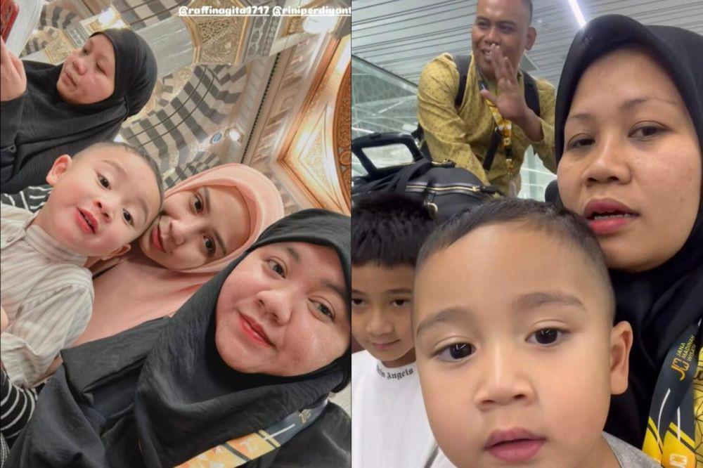 7 Potret Nagita Slavina dan Karyawan RANS Umrah Bersama