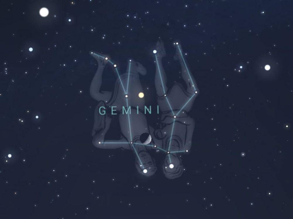 ilustrasi konstelasi Gemini (stellarium-web.org)