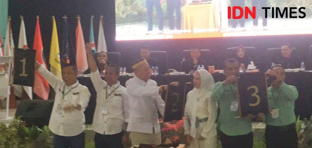 Ambil Nomor Urut, 3 Pasangan Pilwalkot Bima Optimistis akan Menang
