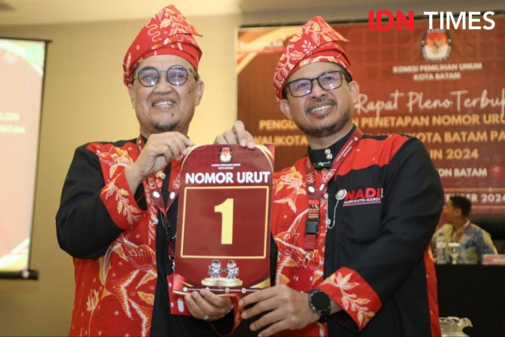 Dapat Nomor Urut 1 di Pilkada Batam, Sinyal Kemenangan Nuryanto-Hardi