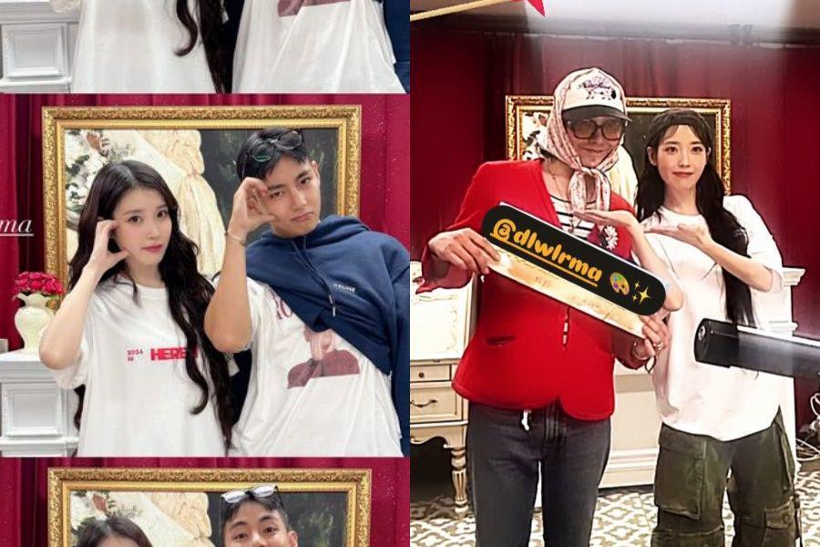 IU bersama V dan GD (instagram.com/thv | instagram.com/xxxibgdrgn)