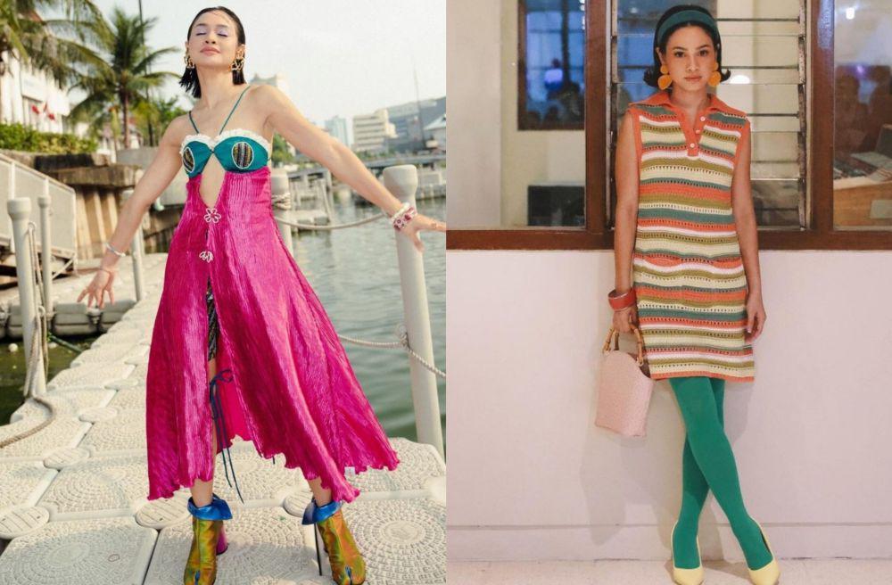 9 Inspirasi Summer Outfit ala Andien Aisyah, Penuh Warna!