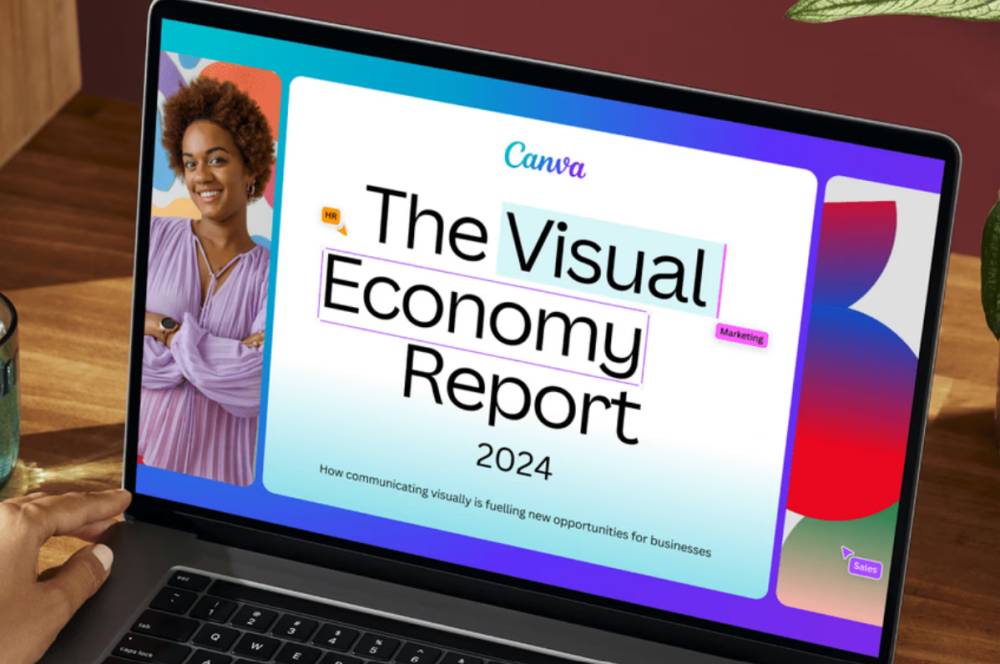 ilustrasi The Visual Economy Report Canva (canva.com)