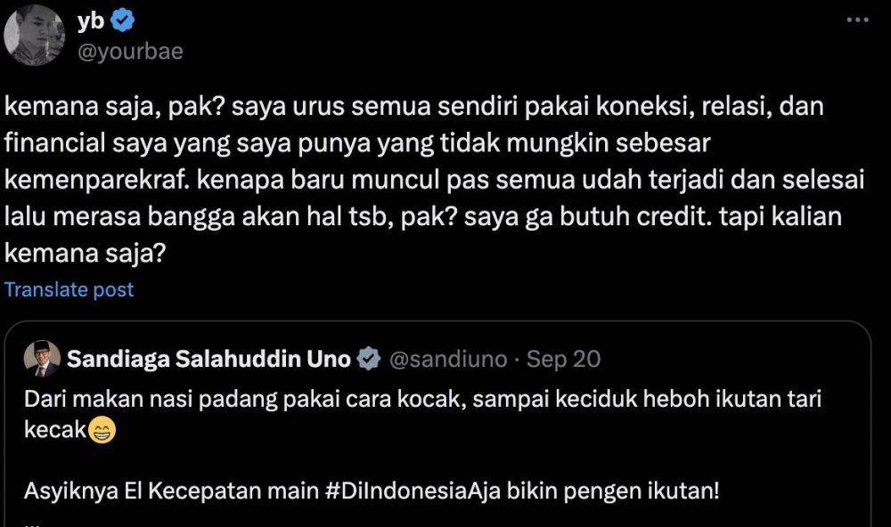 cuitan Reza Arap (twitter.com/yourbae)