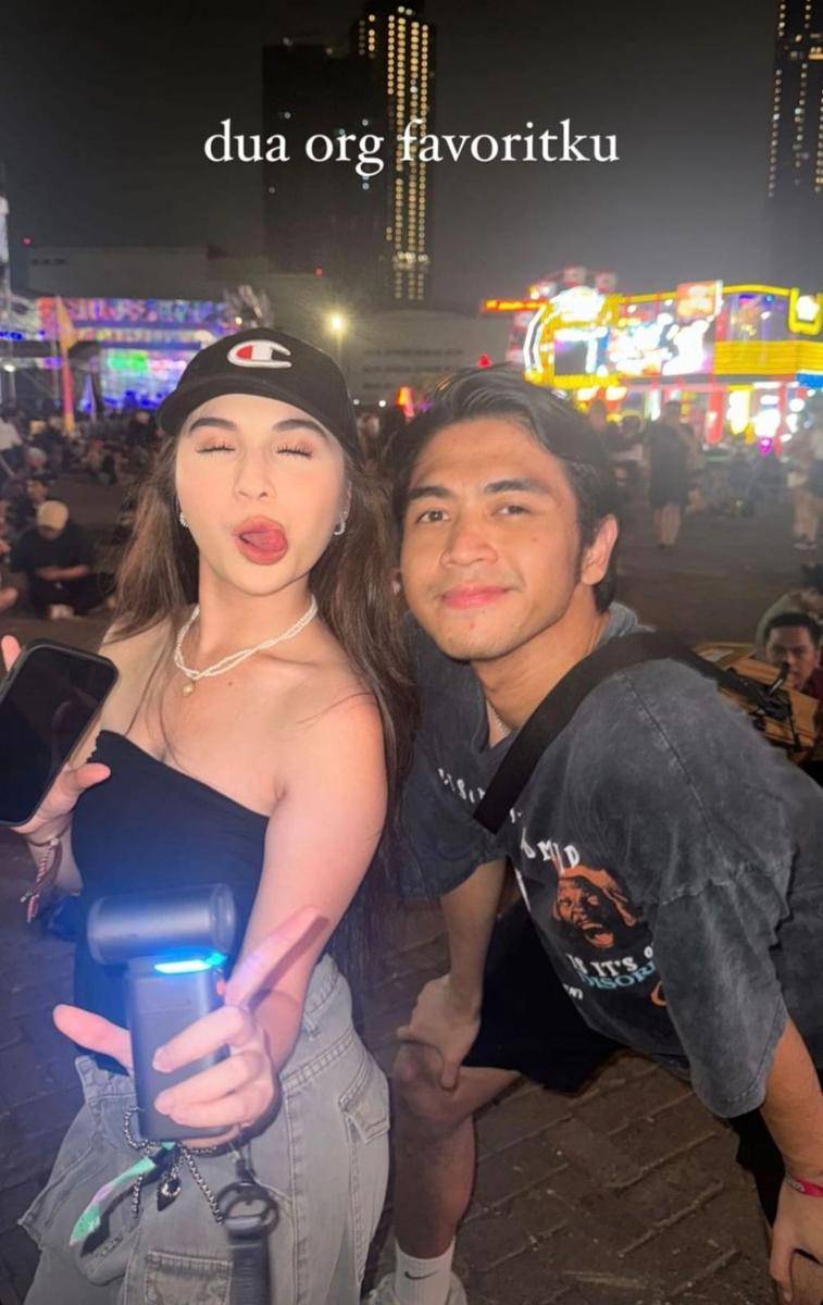 gaya artis nonton pestapora 2024 (instagram.com/rklopperr)