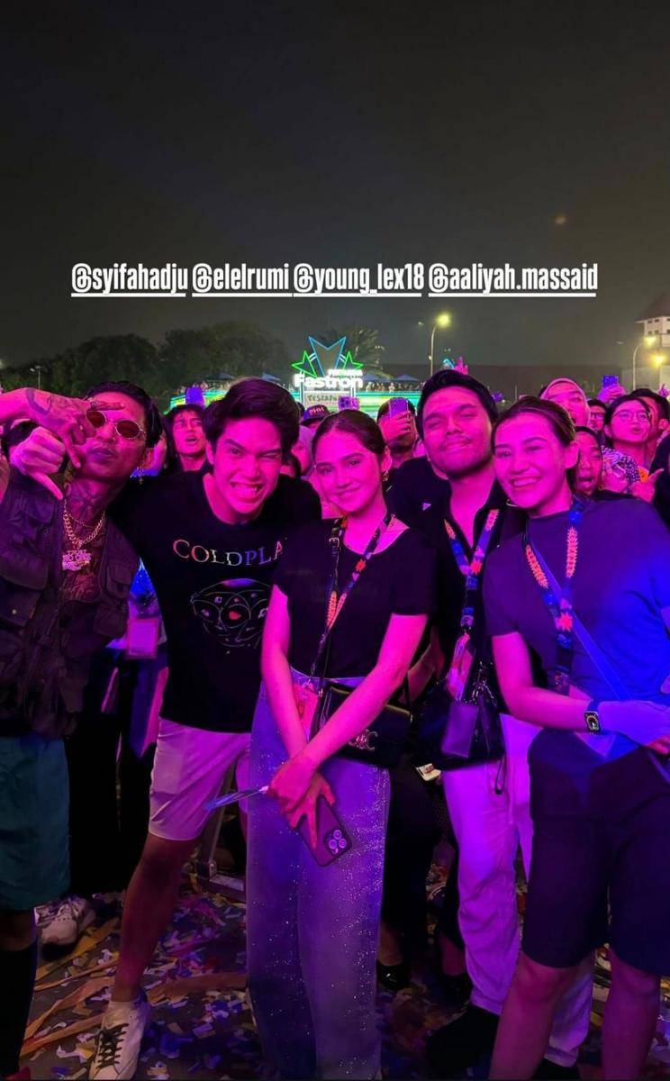 gaya artis nonton pestapora 2024 (instagram.com/thariqhalilintar)