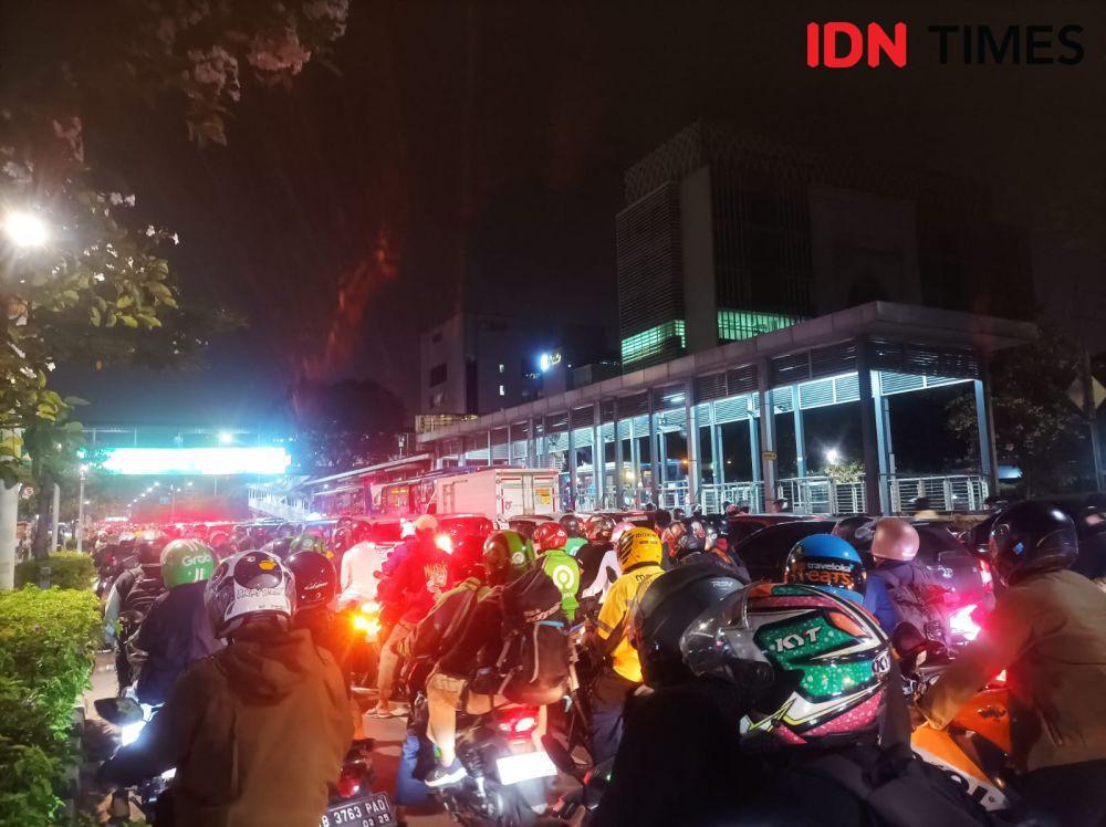 Ada Pengundian Nomor Urut Cagub di KPU DKI, Jalan Salemba Macet Parah