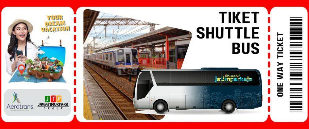 Potret tiket shuttle bus dari Stasiun Malang ke Jatim Park (Dok. Jawa Timur Park Group)