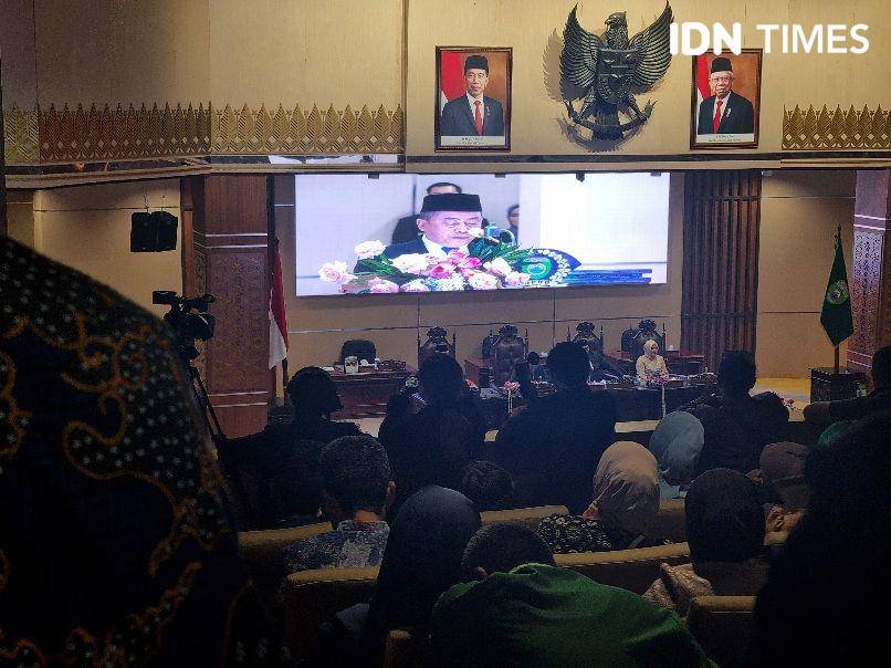 Pelantikan anggota DPRD Sumsel 2024-2025 (IDN Times/Rangga Erfizal)