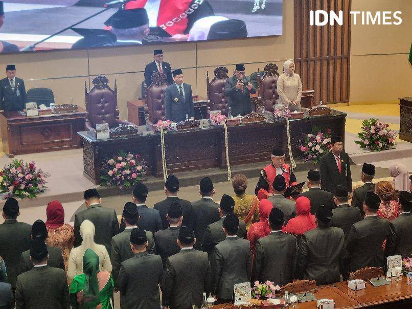Pelantikan anggota DPRD Sumsel 2024-2025 (IDN Times/Rangga Erfizal)