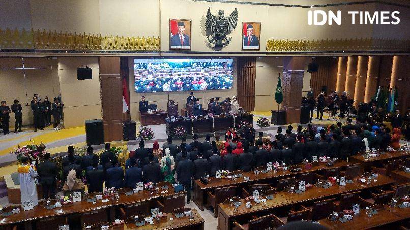 Pelantikan anggota DPRD Sumsel 2024-2025 (IDN Times/Rangga Erfizal)