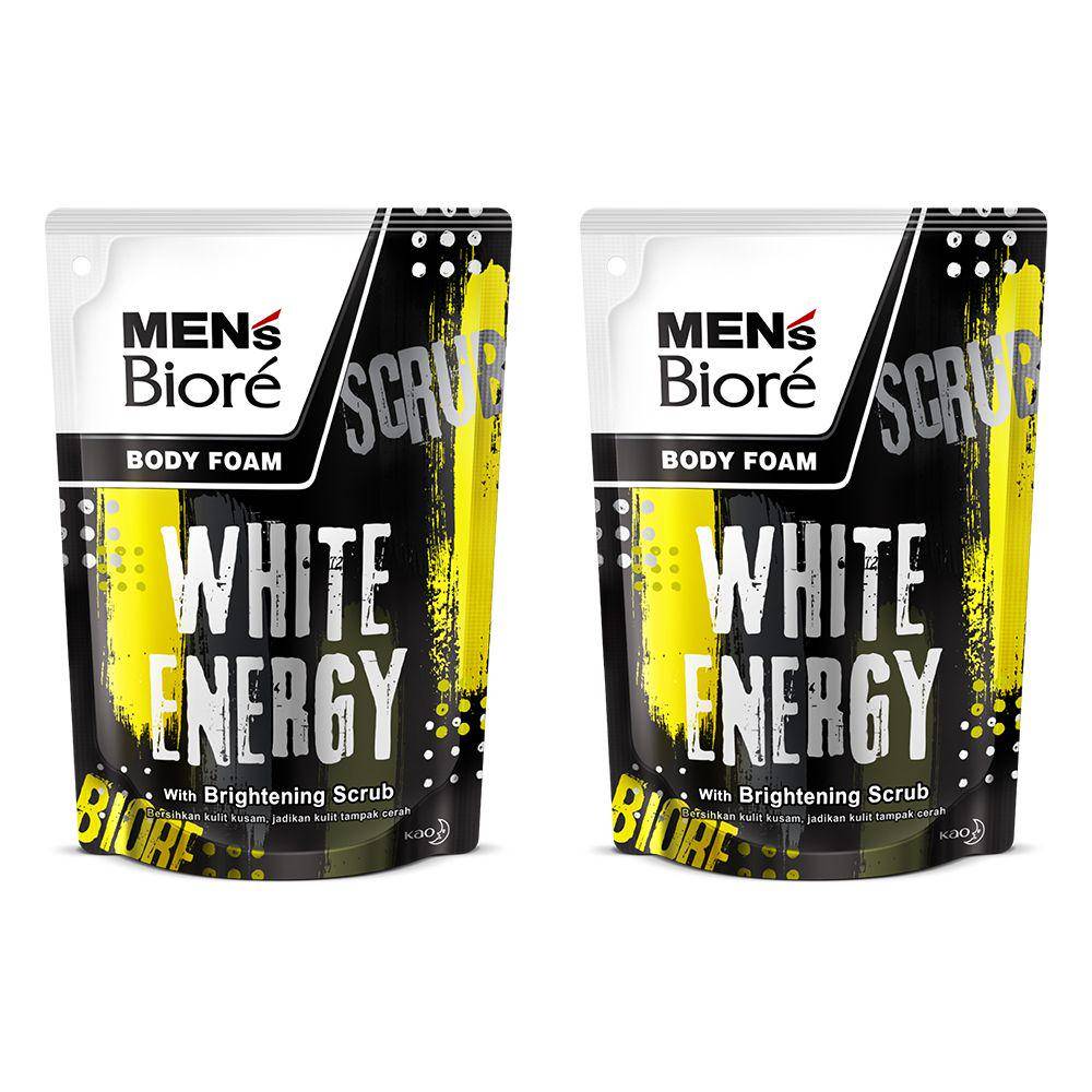 Biore Men Whitening Scrub Body Foam (tokopedia.com)