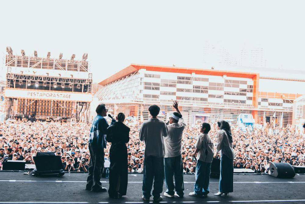 potret keluarga Sule di Pestapora 2024 (instagram.com/putridelinaa)