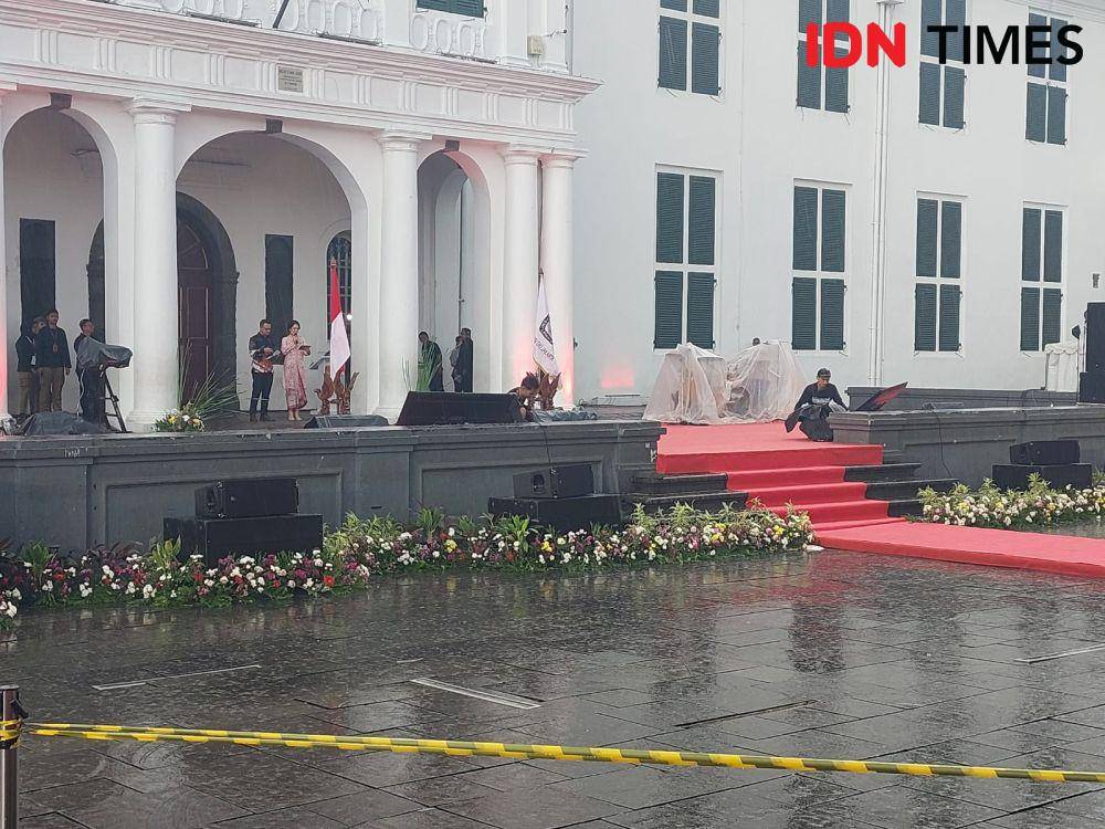 Deklrasi Damai Pilkada DKI Jakarta 2024 digelar di Kota Tua, Jakarta Utara, Selasa (24/9/2024). (IDN Times/Santi Dewi)