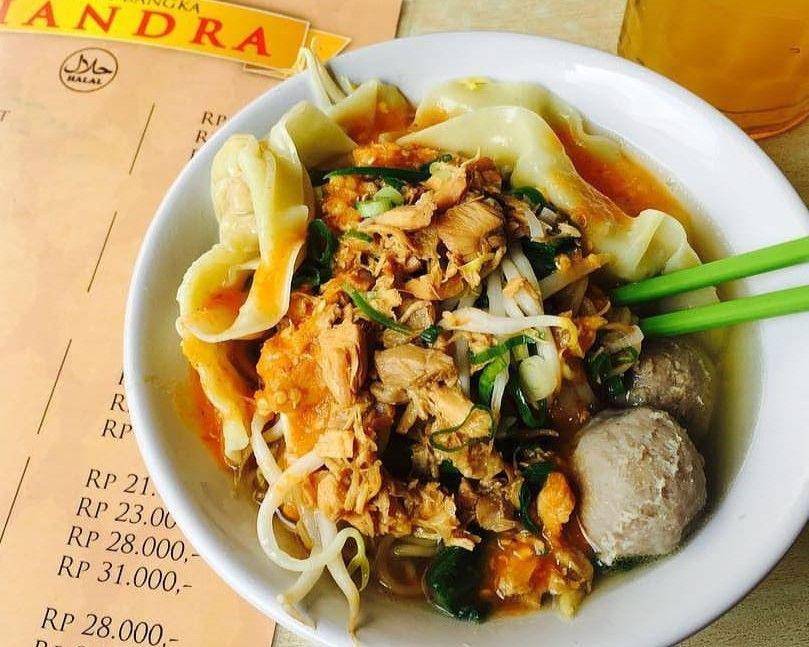 ilustrasi mie ayam di Mie Ayam Bangka Chandra (instagram.com/mieayamchandra)