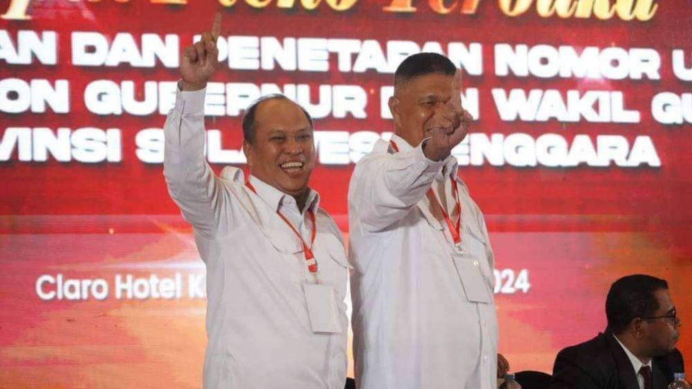 Calon Gubernur dan Wakil Gubernur Sulawesi Tenggara (Sultra) Ruksamin - Sjafie Kahar (dok. Partai Bulan Bintang)