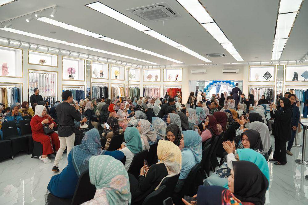 Potret Grand Opening Mandjha Hijab Store (dok. Mandjha Hijab)