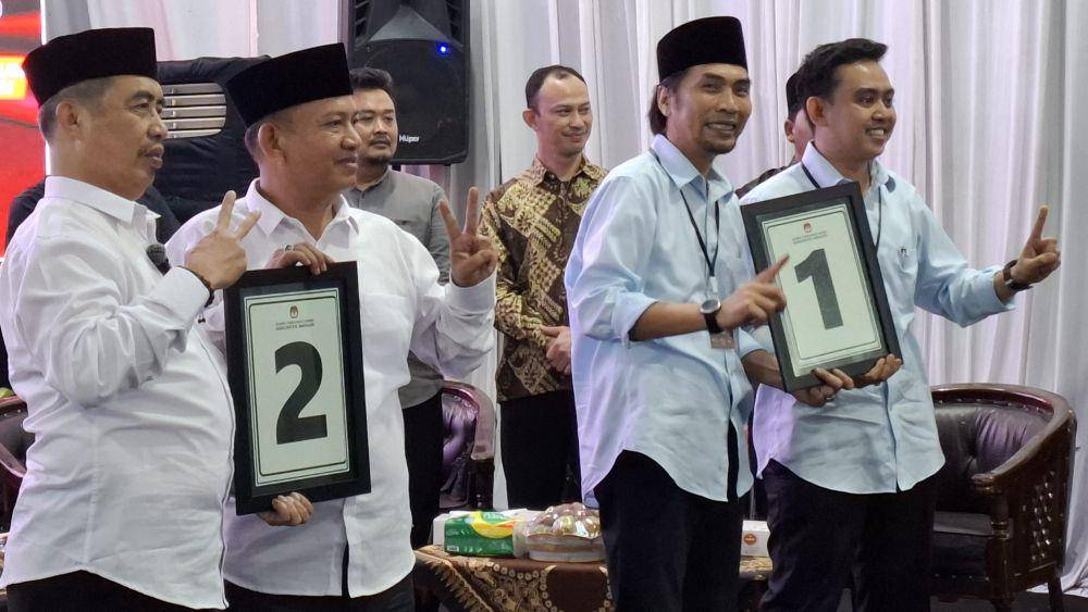 Pengundian nomer urut paslon di Pilkada Kabupaten Madiun. IDN Times/ Riyanto.