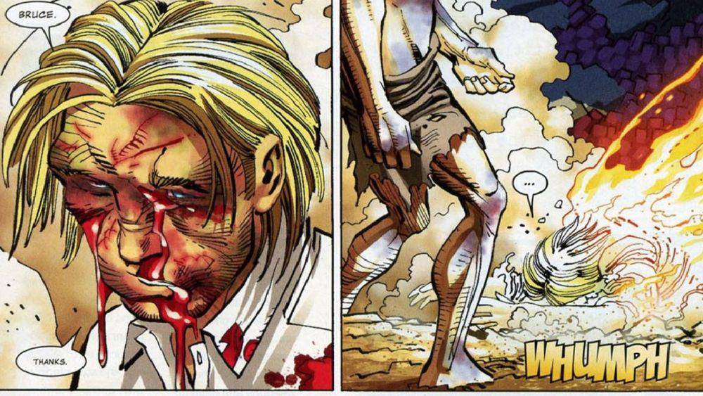 Bob dan Bruce kembali ke wujud semula setelah bertarung habis-habisan. (dok. Marvel Comics/World War Hulk)