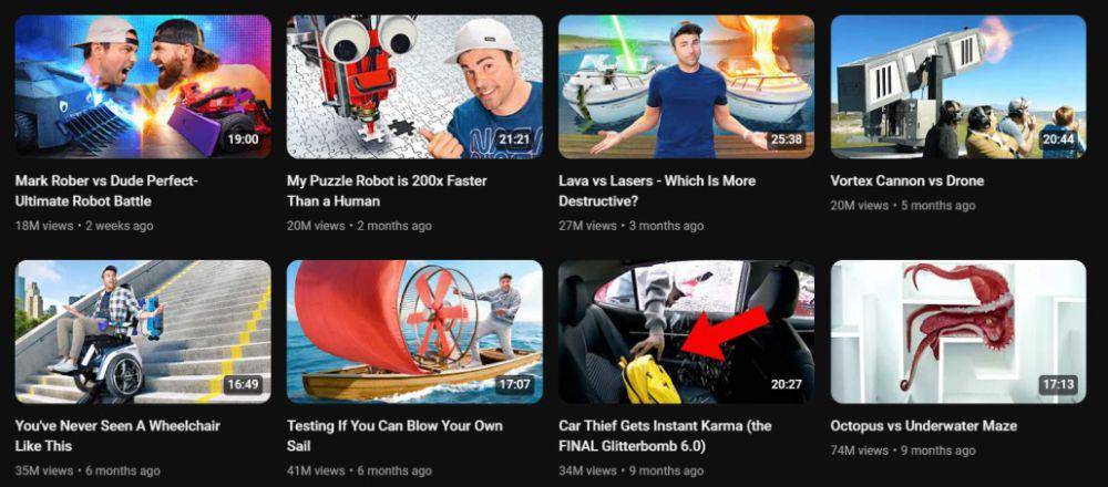 Tangkapan layar kanal YouTube Mark Rober. (Youtube.com/@MarkRober)