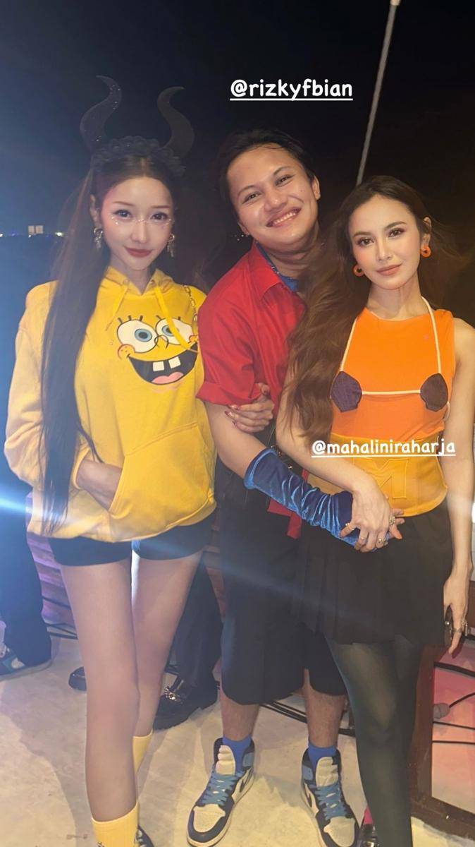 Gaya Seleb di Ulang Tahun ke-23 Tiara Andini (instagram.com/stories/lucintaluna_manjalita)