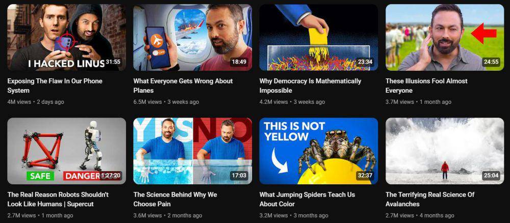 Tangkapan layar kanal YouTube Veritasium. (Youtube.com/@Veritasium)